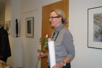 Gudrun Otto eröffnet ihr neues Atelier, 2012.